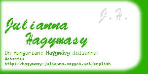 julianna hagymasy business card